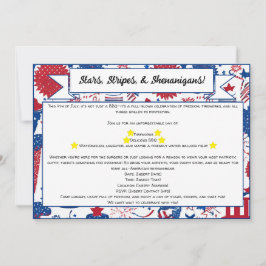 Estrelas, Stripes e Convite para Shenanigans