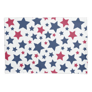 Estrelas Vermelhas e Azuis - Padrão de bandeira Am
