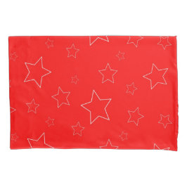 Estrelas Vermelhas Pillowcase