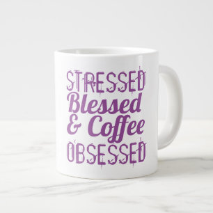 Estressado - Caneca de café muito grande