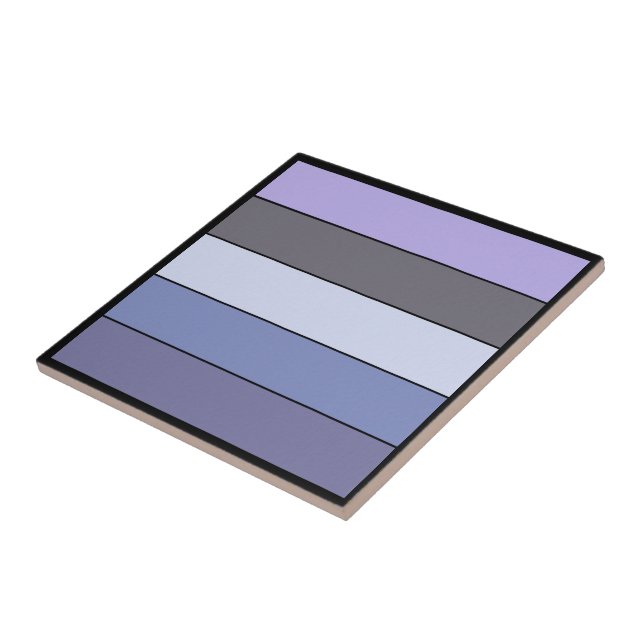 Estrias De Cor Roxo E Cinza Em Papel De Aquarela (Lateral)