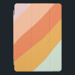 Estrias Diagonais Coloridas Pastel Doces Retro<br><div class="desc">Uma divertida design gráfica retrógrada geométrica traçada em uma paleta colorida de laranja,  amarelo,  pêssego,  coral,  cor-de-rosa pastel e verde-menta.</div>