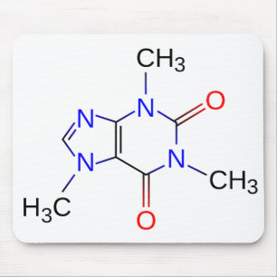 Estrutura química Mousepad da cafeína