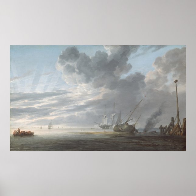 Estuário - Simon de Vlieger Fine Art Poster (Frente)