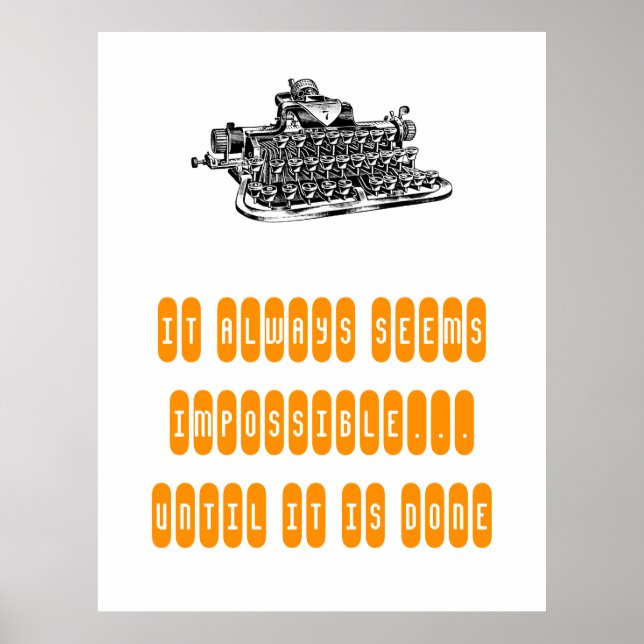 Estudante de Gravação de Máquina de Letras Poster  (Frente)