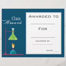 Estudante de química de ciências do prêmio de clas