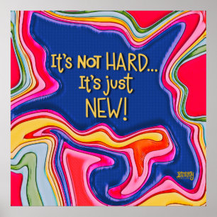 Estudantes de abstrato é apenas uma nova Poster de