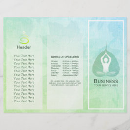 Estúdio de Meditação de Brochuras Yoga Studio Tri-