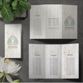 Estúdio de Meditação de Brochuras Yoga Studio Tri-