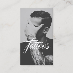 Estúdio de Tatuagem Cartão de Visita Foto Artista