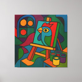 Estúdio - Impressão de Arte em Tela Grande Enrolad