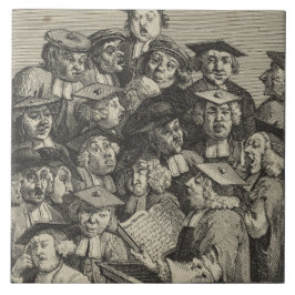 Estudiosos em uma aula (por William Hogarth)