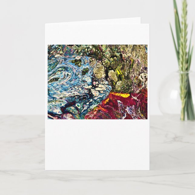 Estudo de Cor Abstrata 47 Cartão (Frente)