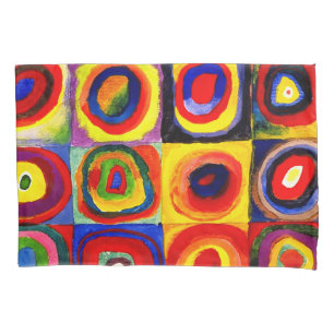Estudo de cor de Kandinsky Quadrados Círculos Arte