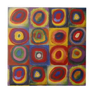 Estudo de cor de Kandinsky Quadrados Quadrados Col
