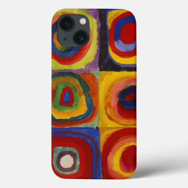 Estudo de Cor dos Círculos Quadrados iPad Air Case (Verso)