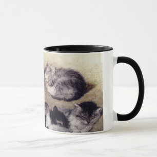 Estudo de Ronner do vintage da caneca dos gatos