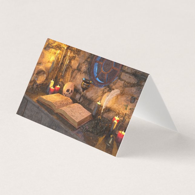 Estudo de um Mago de Fantasia Medieval (Frente)