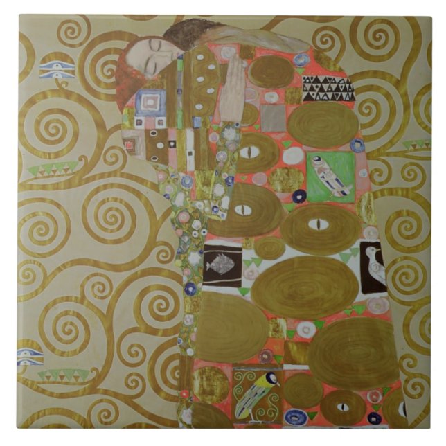 Estudo para a realização, c.1905-09 (w/c & ouro no (Frente)