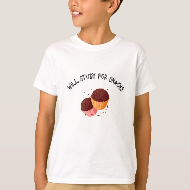 Estudo para camiseta de almoço do colégio Snacks (Frente)