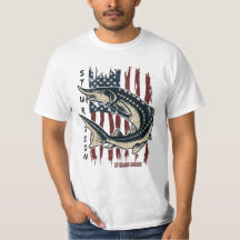 Esturjão do Rio St Clair com Camisa de Bandeira