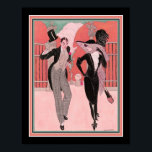 "Et Elegant Par" Impressão de Arte de 1920<br><div class="desc">Et Elegant Par ou The Elegant Casal, Art Deco Impressão, 1920, de Gerda Wegener.</div>
