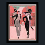 "Et Elegant Par" Impressão de Arte de 1920<br><div class="desc">Et Elegant Par ou The Elegant Casal,  Art Deco Impressão,  1920,  de Gerda Wegener.</div>