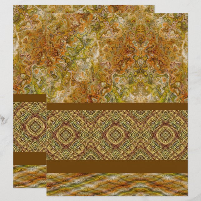 ET Sampler Scrapbook Paper 2-Sided Page (Frente/Verso)