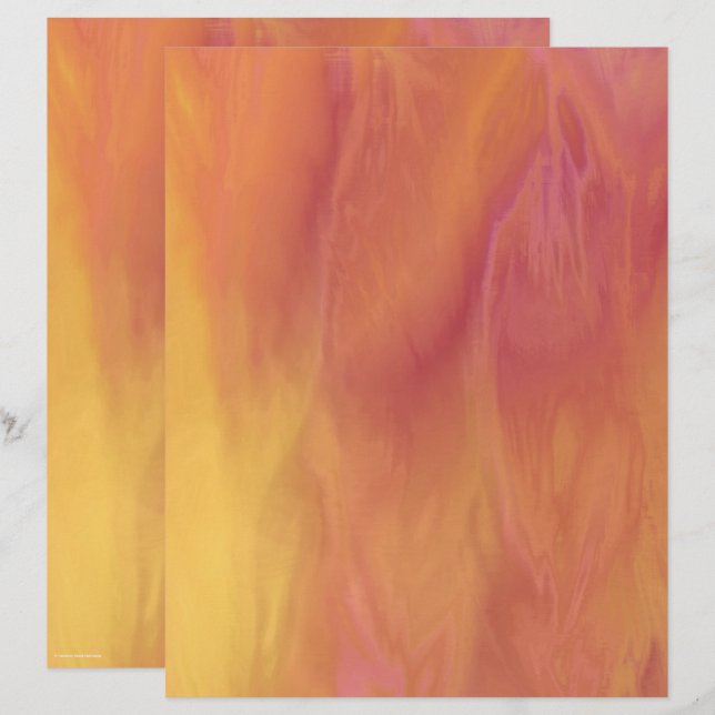 ET Sunset Scrapbook Paper 2-Sided Page (Frente/Verso)