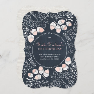 Etapa do Convite de aniversário Adulto de Queda