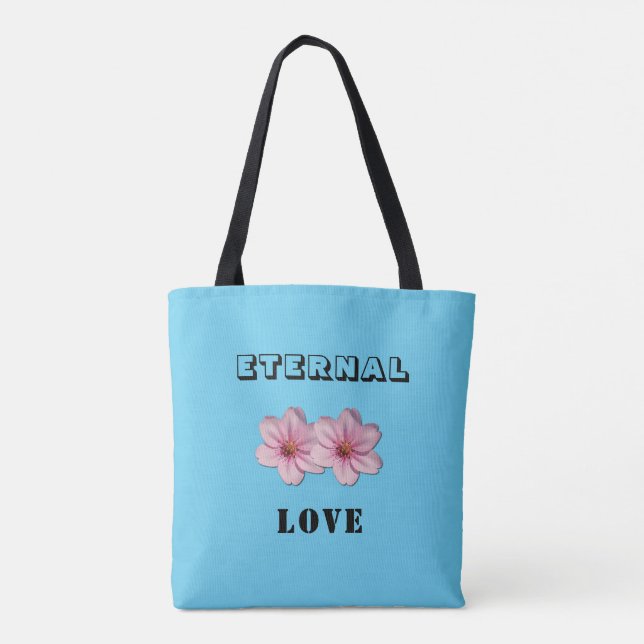 Eternal Love Cherry Blossom Tote Bag (Verso)