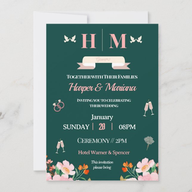 Eterno Apareceu Nosso Convite De Casamento (Frente)