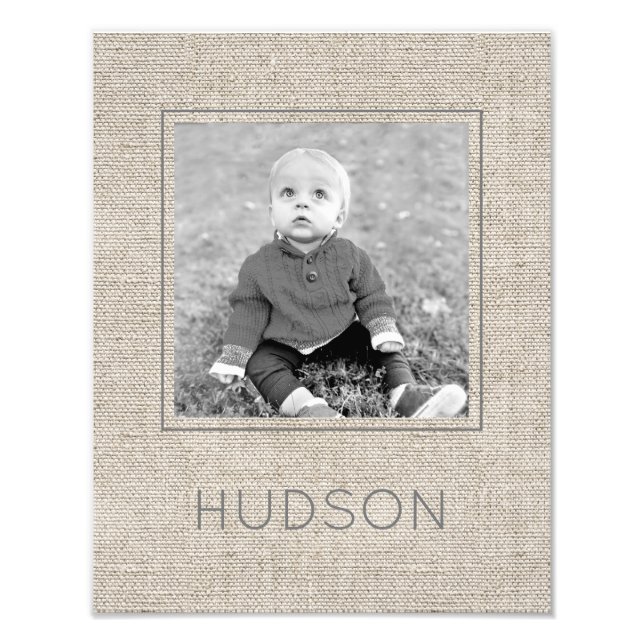 Eterno de NOME DE FOTO Branco Linen Black (Frente)