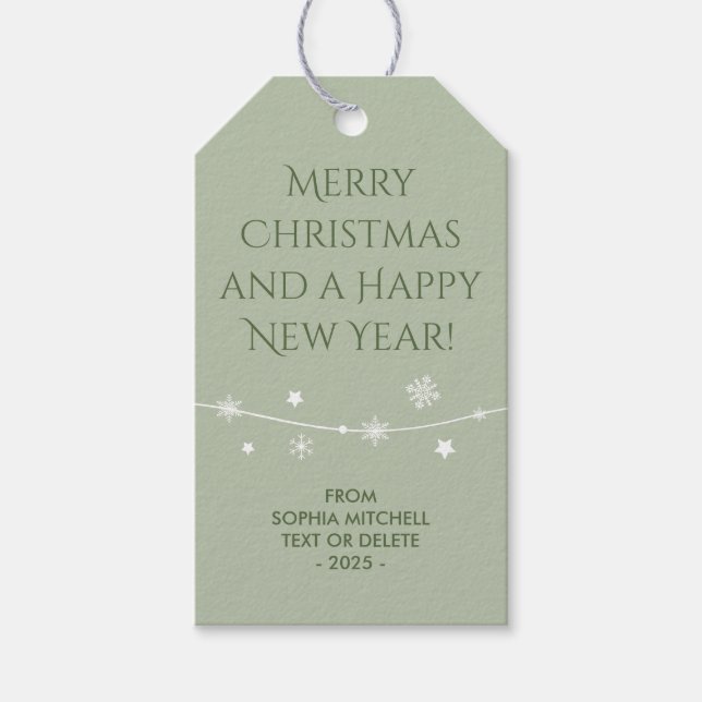 Eterno - Etiqueta de Presente de Natal Mistura Sag (Frente)