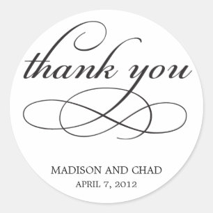 Eterno Script Obrigado Favorecer Adesivos