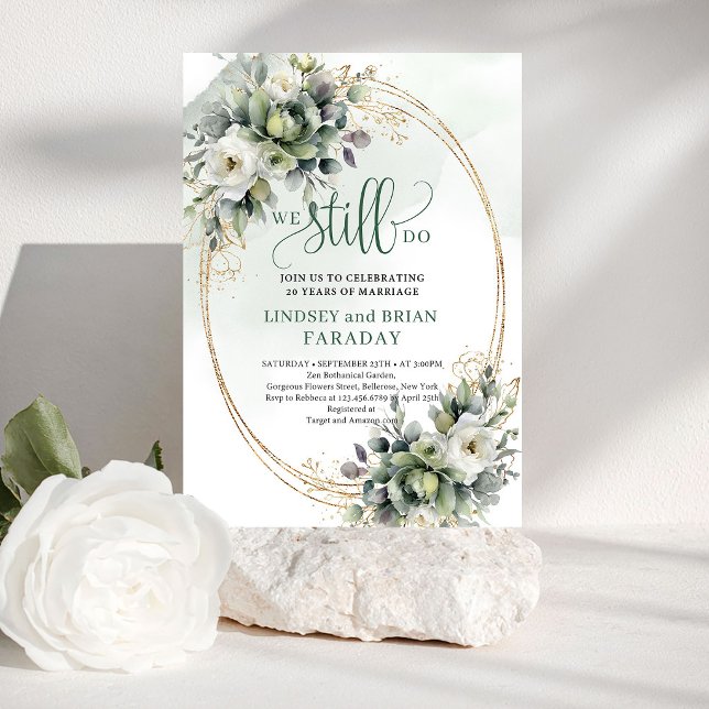Eterno Verde e Branco Ainda Fazemos Convite (Timeless Green and White We Still Do Invitation)