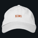 Eterno White Hat Royal King Embroiderando Boné de<br><div class="desc">Um chapéu branco eterno com bordado real "Rei", que oferece conforto e estilo.</div>