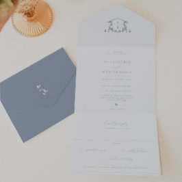 Eternos Vinhas Monograma Crest de Casamento