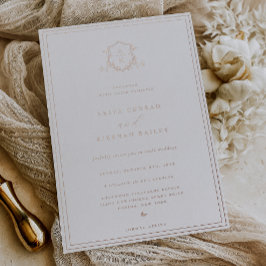 Eternos Vinhas Monograma Crest de Casamento