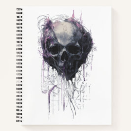 Ethereal Skull Abstract Grunge Dark Art