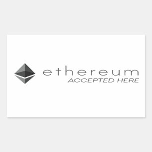Ethereum aceitou aqui etiquetas do retângulo