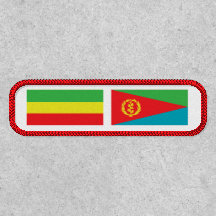 Etiópia e Eritreia Flagres Lado a Lado