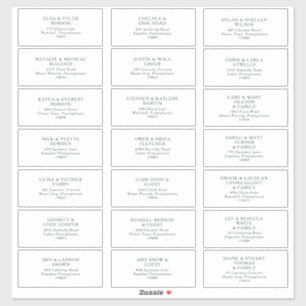 Etiópia Verde Etiquetas de Endereços de Convidado