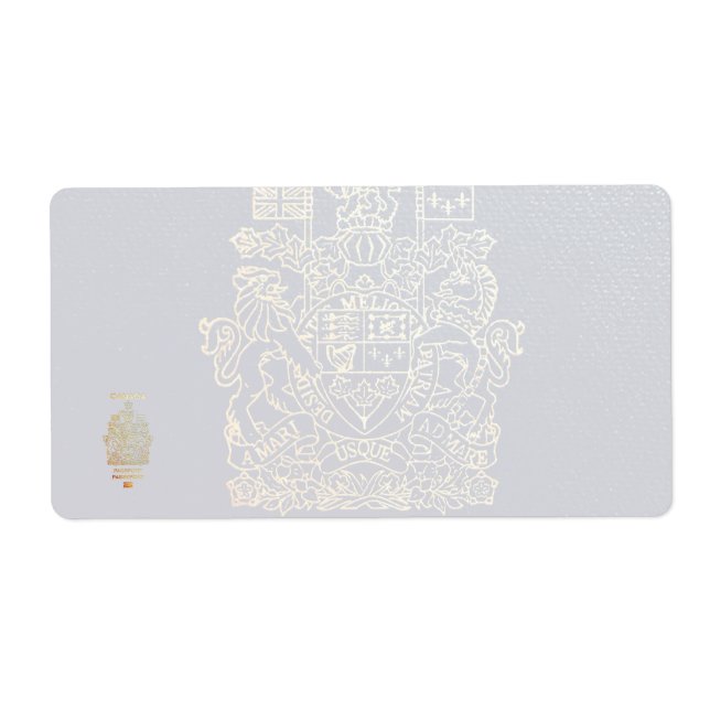 Etiqueta [100] Cobrir de passaporte canadiano (Frente)