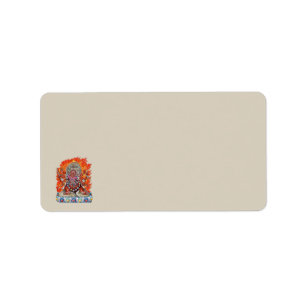 Etiqueta [100] Tibetano Thangka - deidade Wrathful