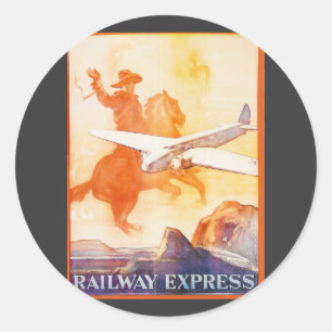 Etiqueta 1935 expressa da agência da estrada de