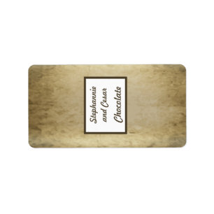 Etiqueta 1,25 pol. x 2,75 pol. de Hershey's Miniature Vinta
