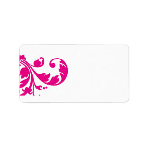 Etiqueta 1,25"x2,75" de endereço de correspondência, cor-de