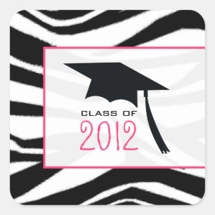 Etiqueta 2012 da graduação da zebra