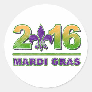 Etiqueta 2016 da flor de lis do carnaval